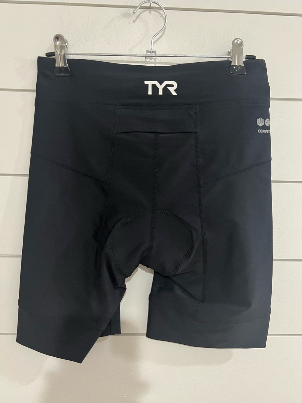 TYR Black Men's Compression Athletic Shorts